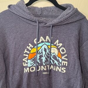 Inspirational Graphic Hoodie in Heather Purple